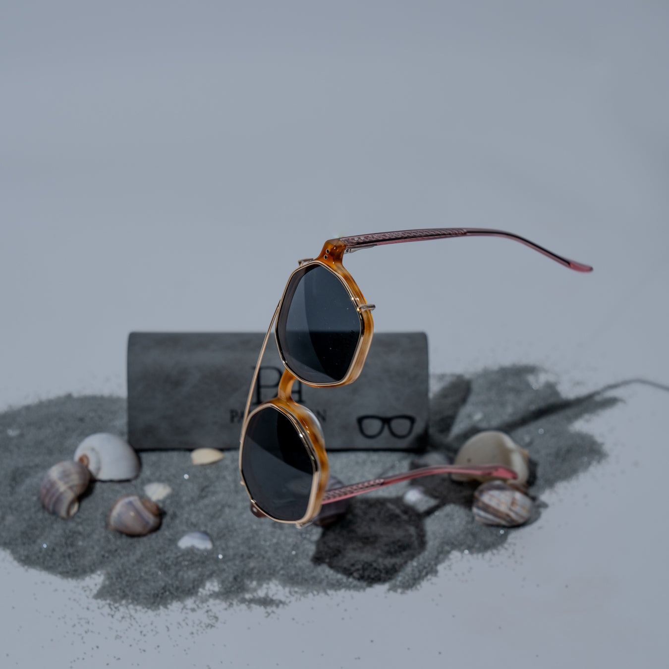 Monture optique du créateur Paul Allen unisexe ,avec clip solaire