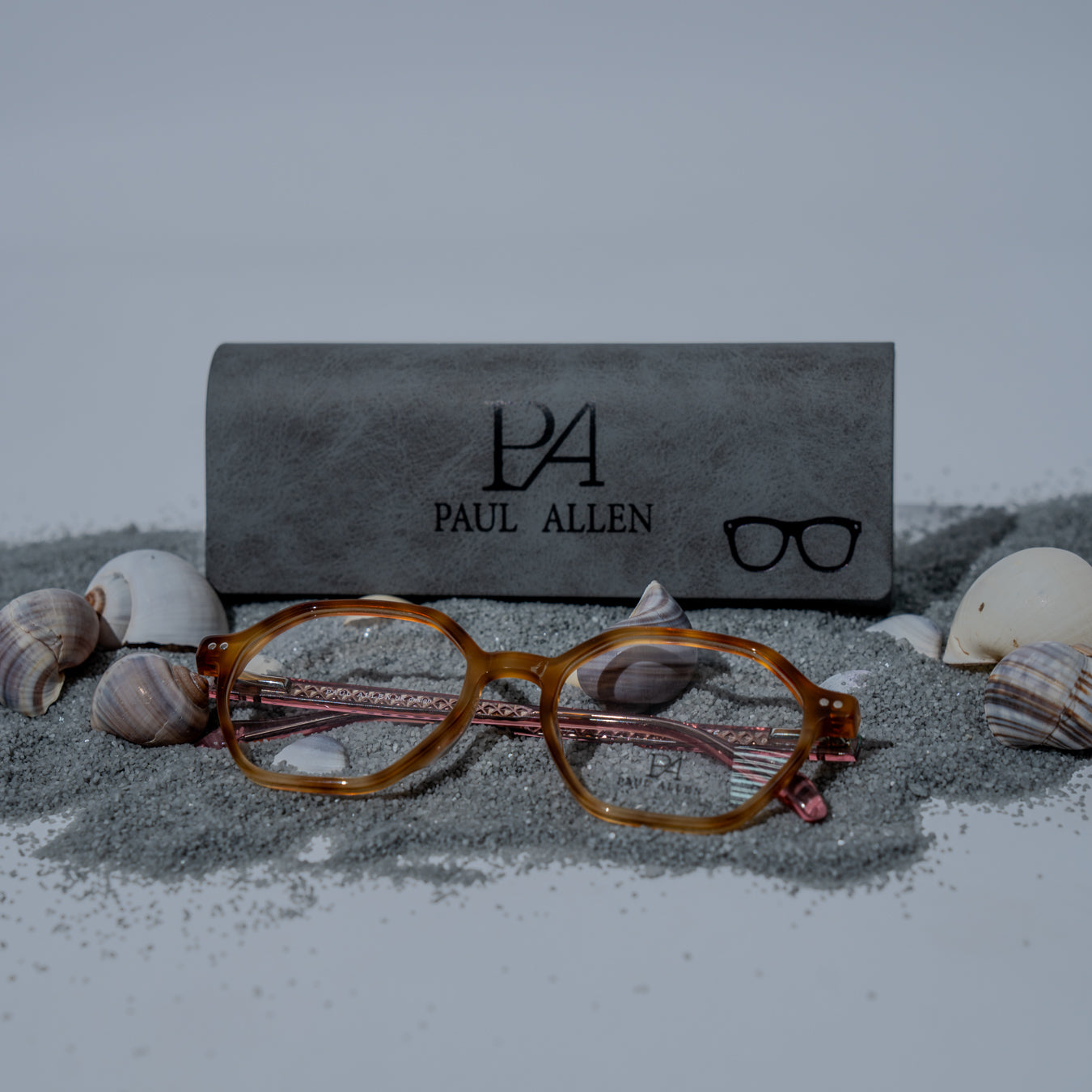 Monture optique du créateur Paul Allen unisexe ,avec clip solaire