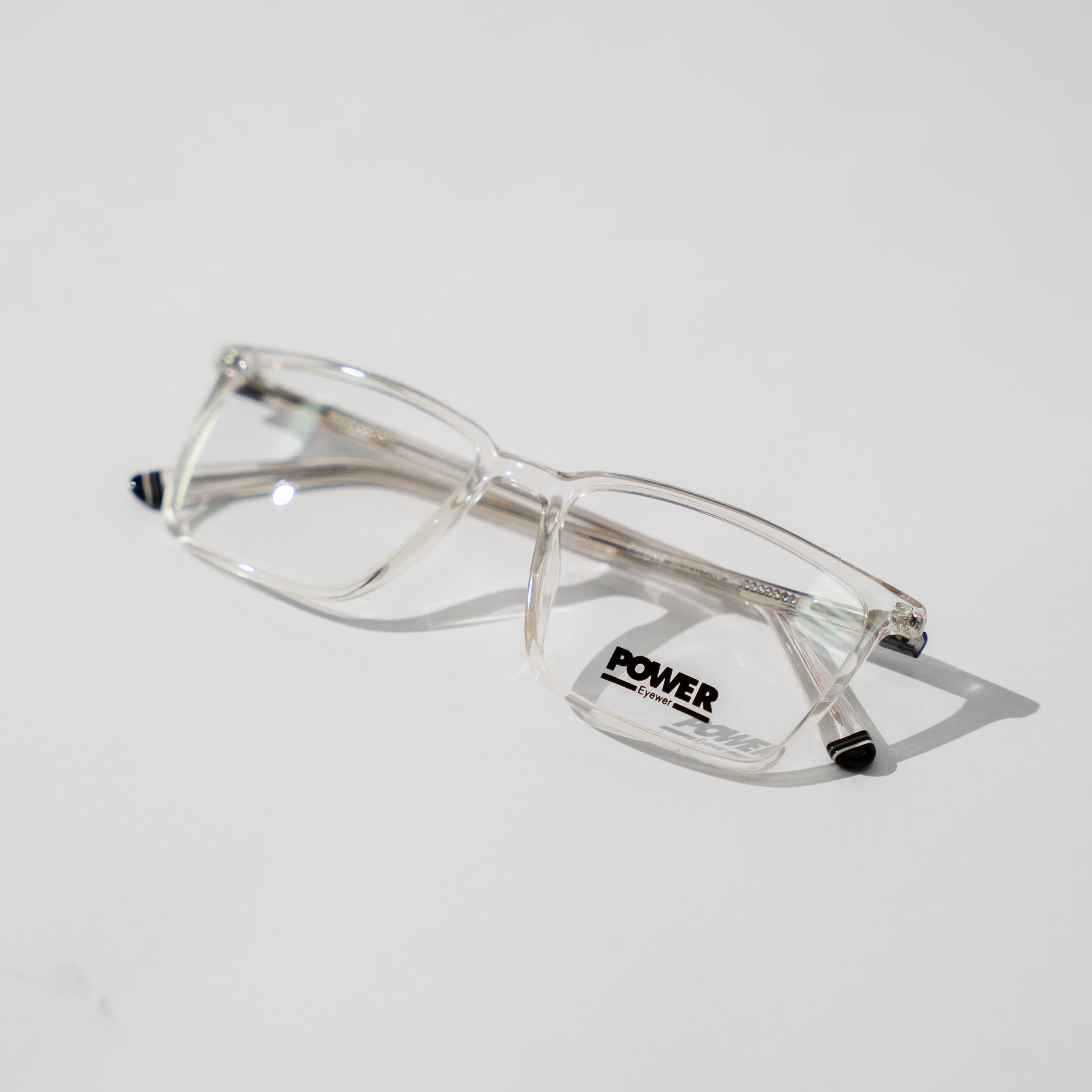 Monture optique de créateur, de la marque Power ,en acétate, transparente