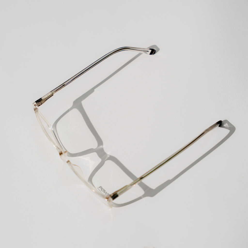 Monture optique de créateur, de la marque Power ,en acétate, transparente